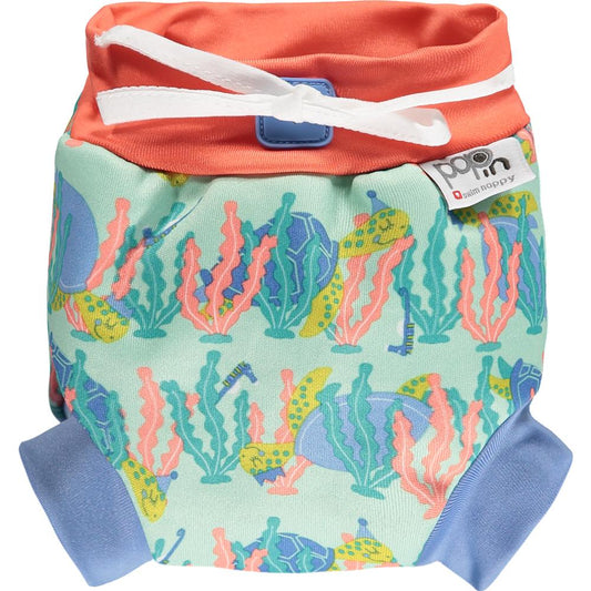 Turtle swimming nappy reusable